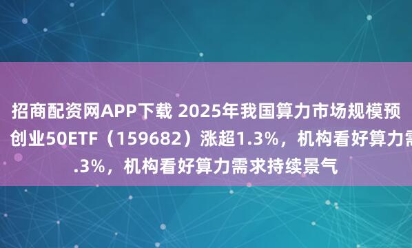 招商配资网APP下载 2025年我国算力市场规模预计增超30%，创业50ETF（159682）涨超1.3%，机构看好算力需求持续景气